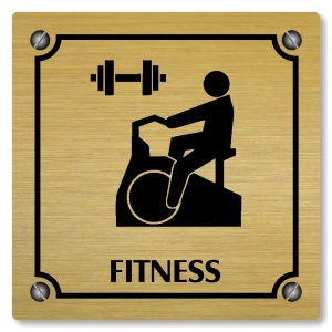 Fitness, 148x148mm, zlatá, Kansas